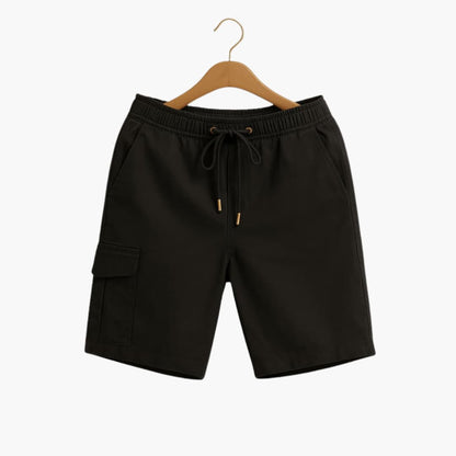 Men's Cargo Shorts Elastic Waist Flap Pocket