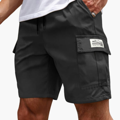 Men's Cargo Shorts Adjustable Waist Multiple Pockets