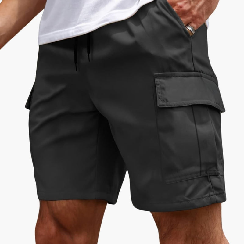 Men's Cargo Shorts Multiple Pockets Zipper Closure