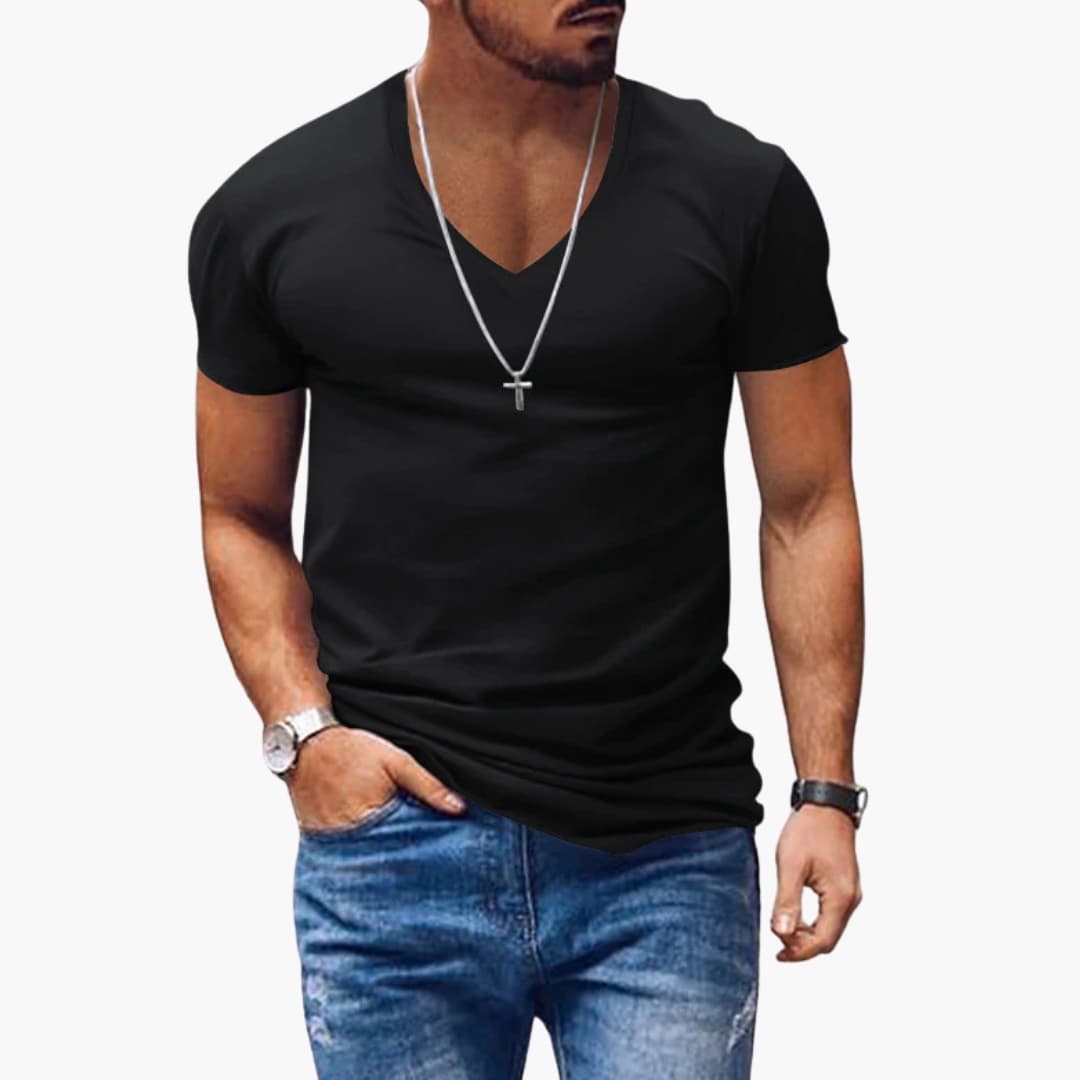 Men's Classic V-Neck Short Sleeve T-Shirt