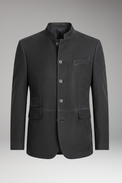 Men's Long Coat Structured Design