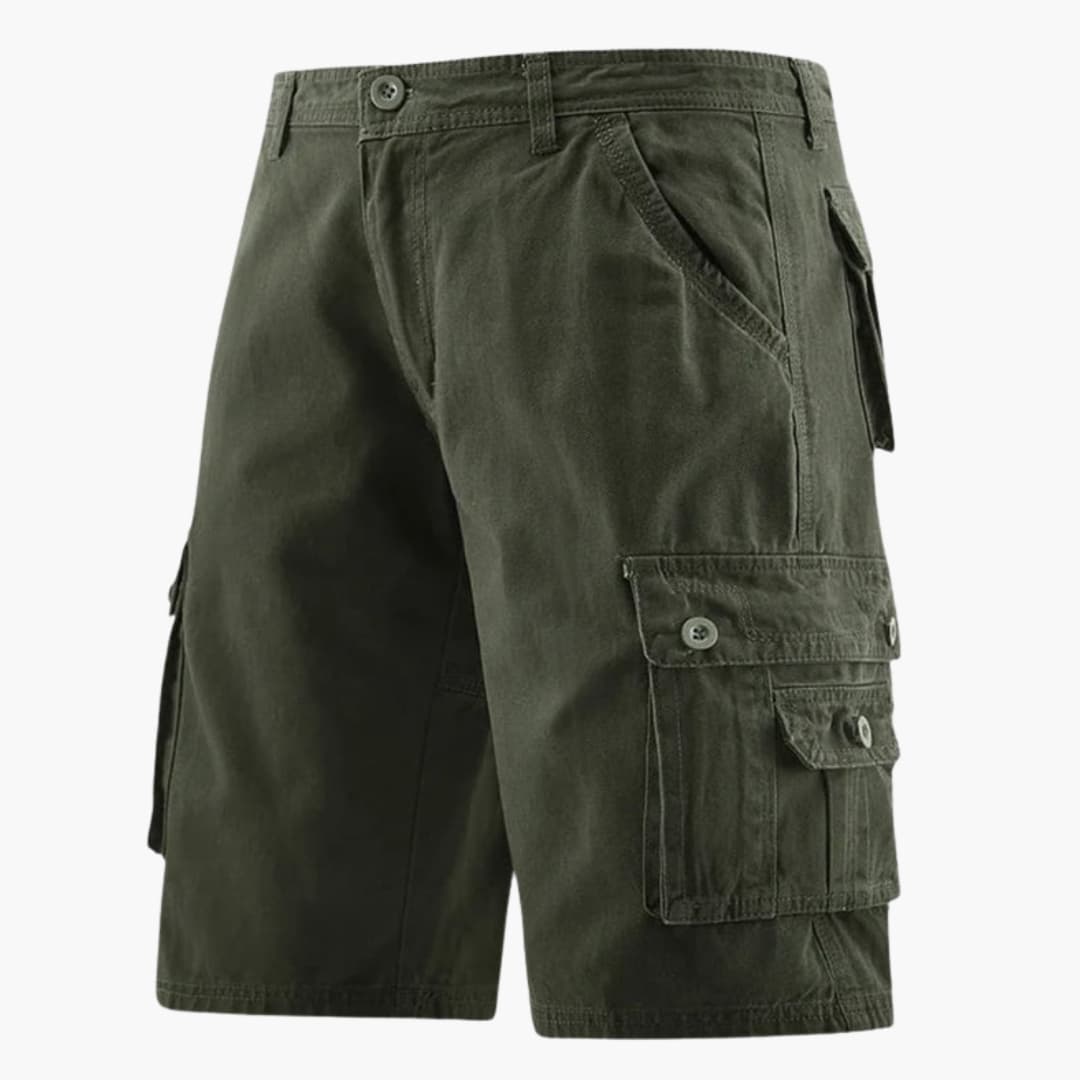 Men's Cargo Shorts Elastic Waistband Utility Pockets