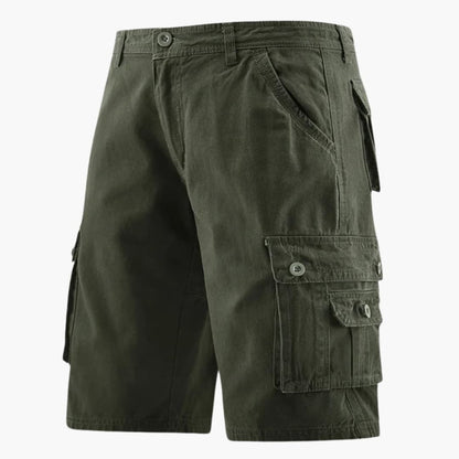 Men's Cargo Shorts Elastic Waistband Utility Pockets