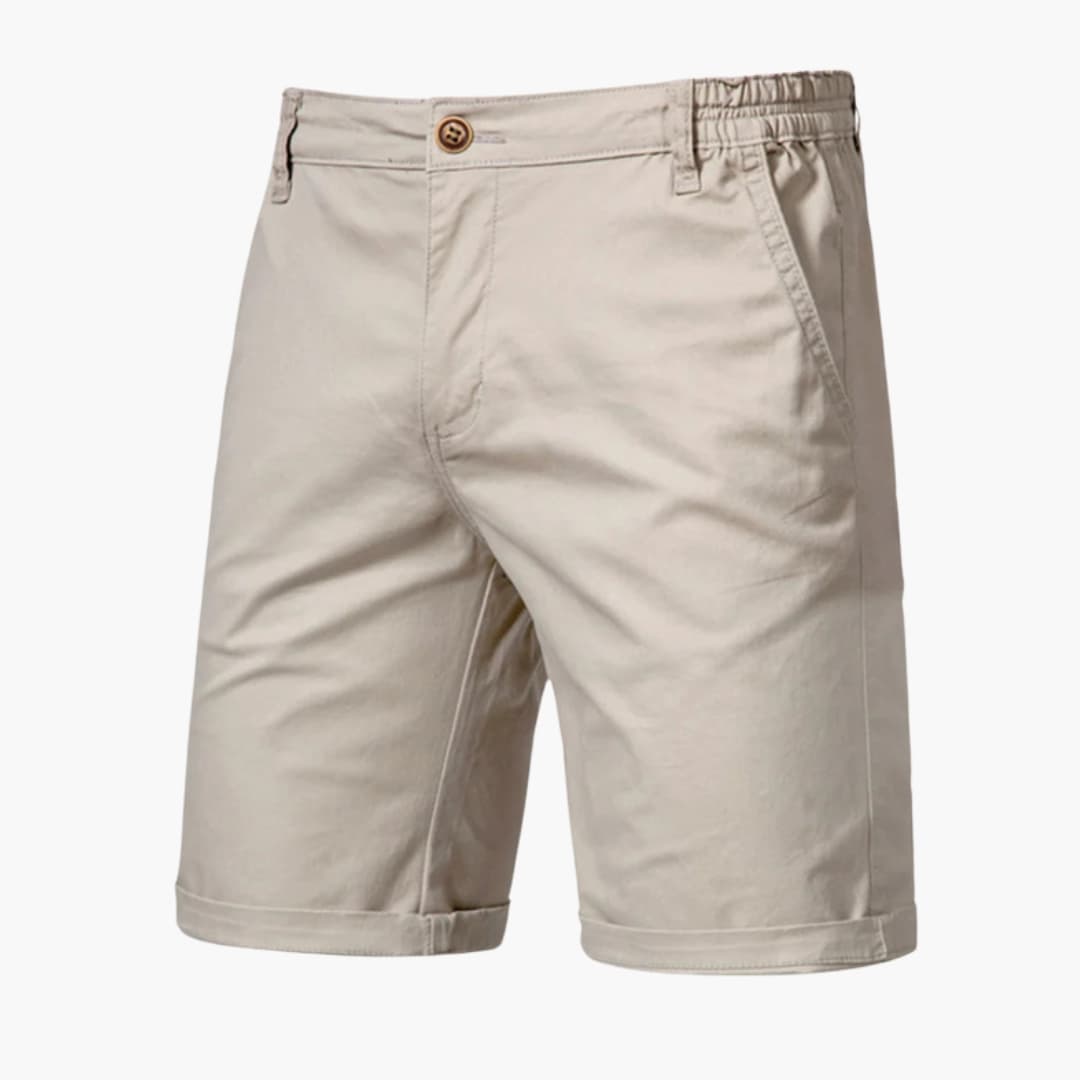 Men's Knee-Length Shorts Zip Closure