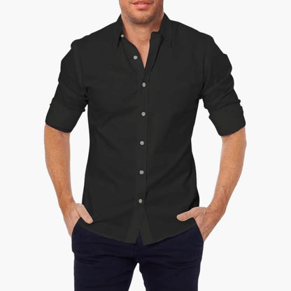 Men's Long Sleeve Zip Shirt
