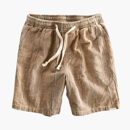 Men's Elastic Waist Shorts Drawstring Closure