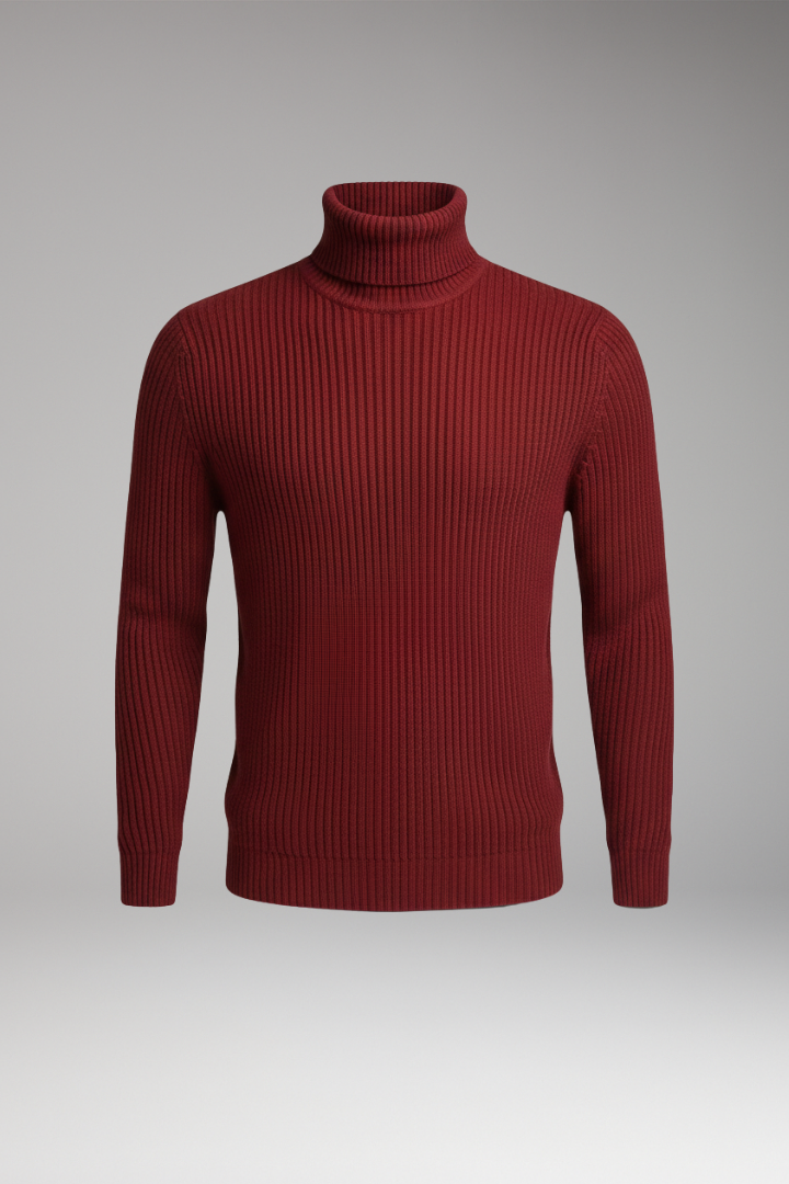 Men's Turtleneck Sweater Ribbed