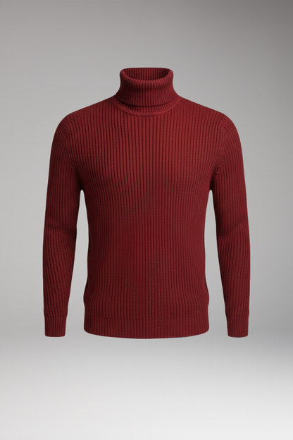 Men's Turtleneck Sweater Ribbed