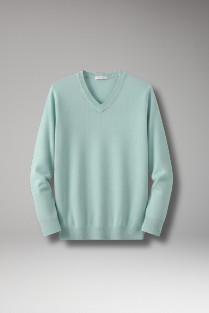 Men's V Neck Sweater Loose Fit
