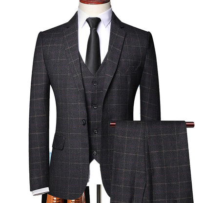 Fred | Men Spring Windowpane Plaid Suit Set