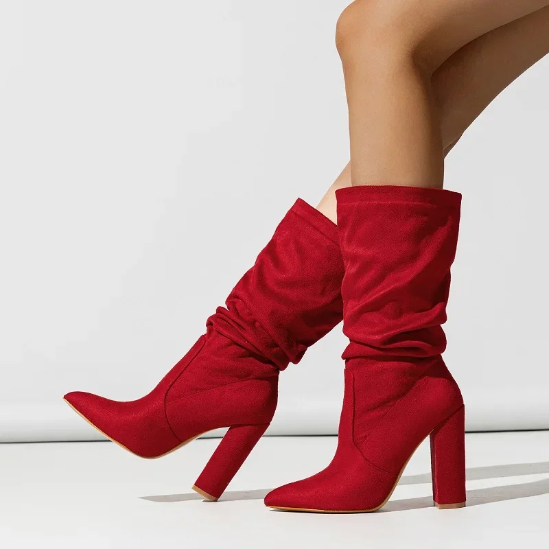 Women's Slouchy Mid Calf Boots