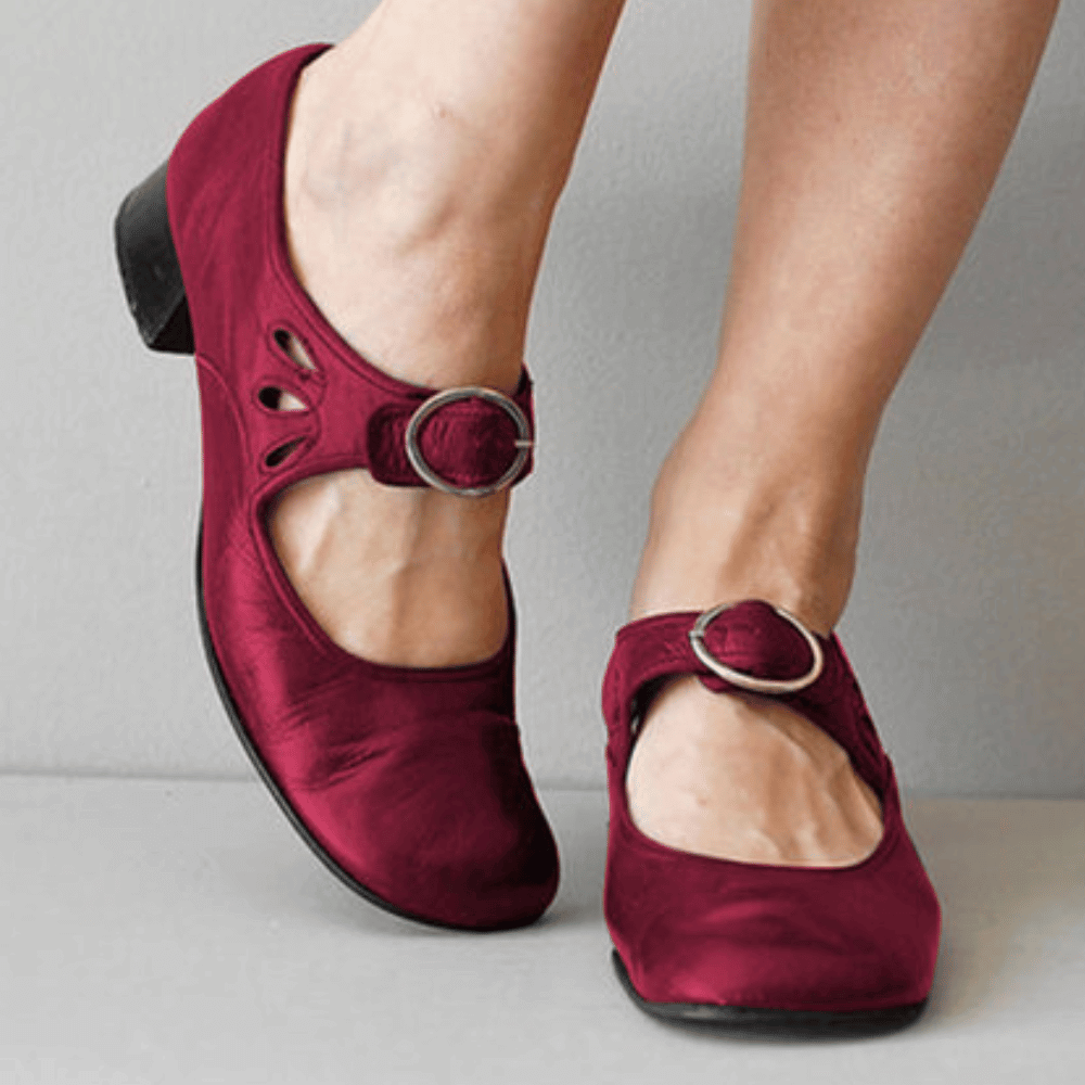 Jo | Women's Block Heel Mary Jane Shoes - Image 3