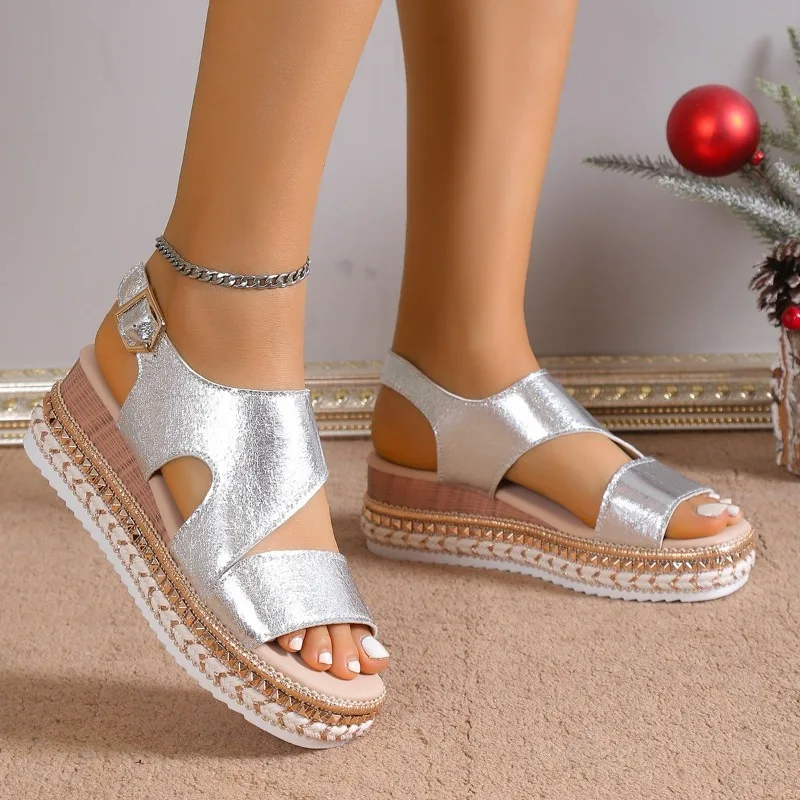 Women's Platform Open-Toe Sandals