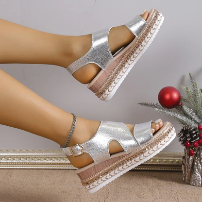 Women's Platform Open-Toe Sandals