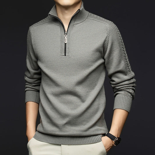 Lester Men's Wool Quarter Zip Sweater