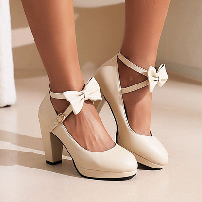 Women's Annelise Bow Strap High Heel Pumps