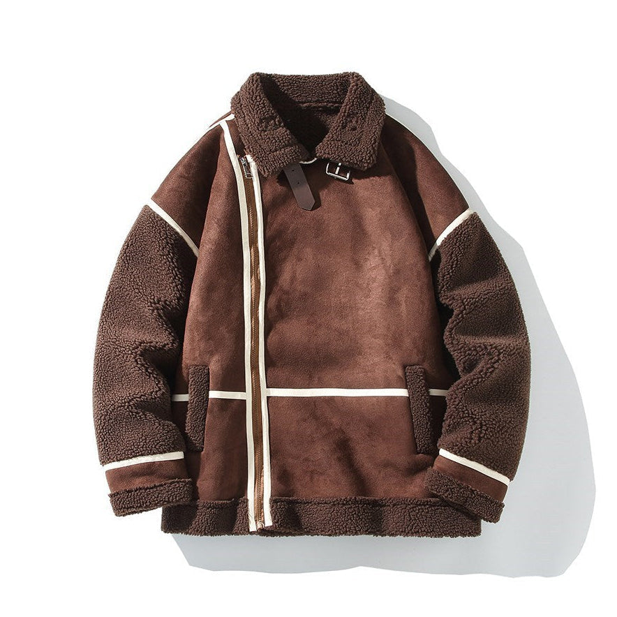 Men's Sherpa Aviator Leather Jacket