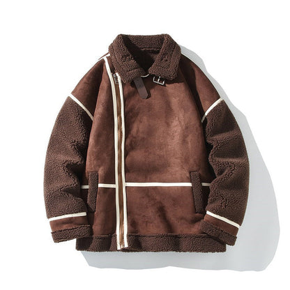 Men's Sherpa Aviator Leather Jacket