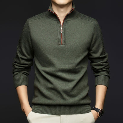 Lester Wool Quarter-Zip Sweater - Jack Hafford