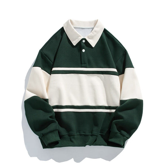 Cotton Polo Sweatshirt