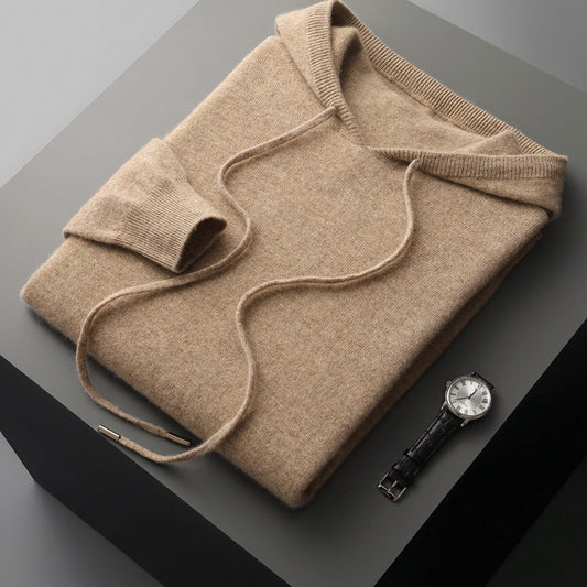 Men's Wool Knit Hoodie