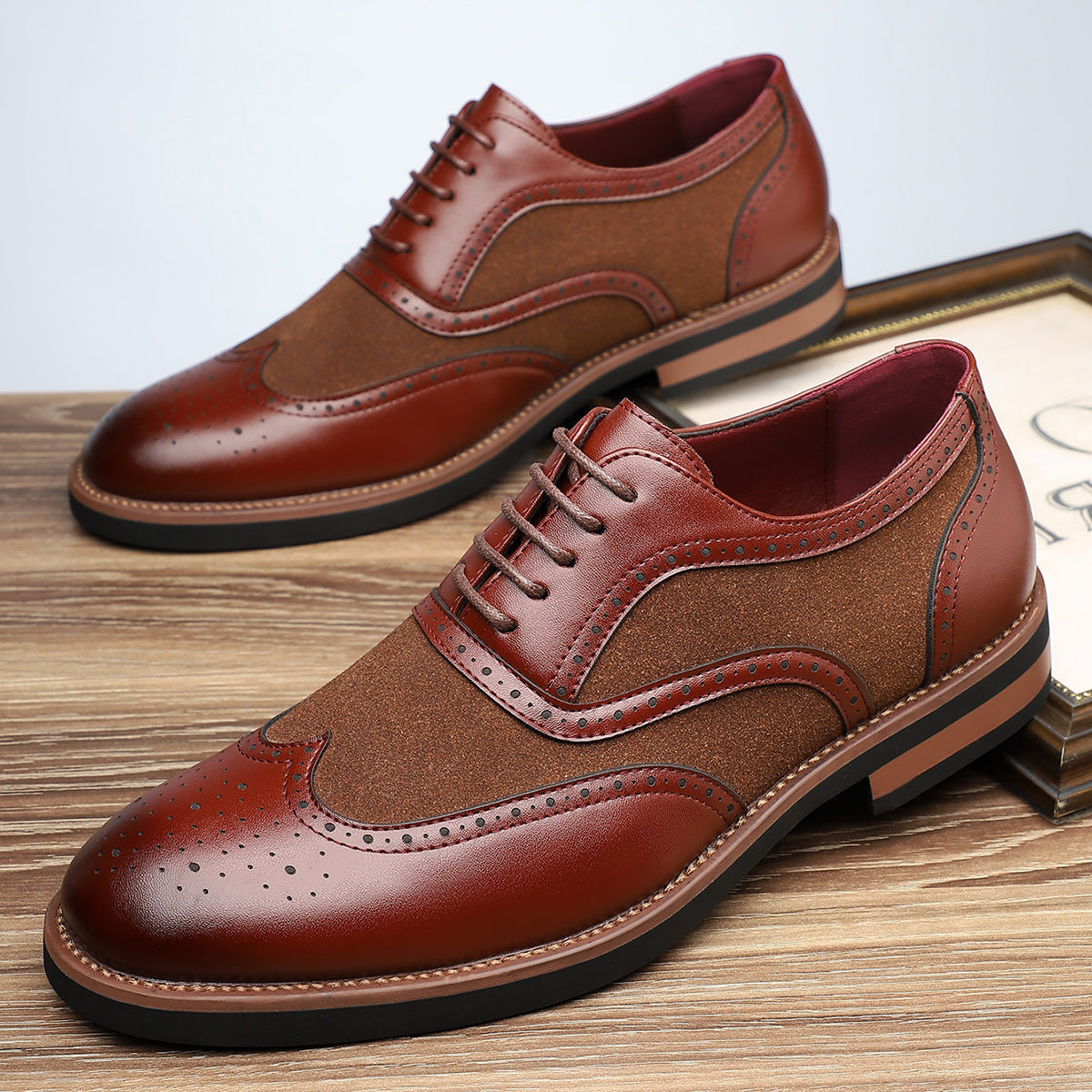 Cortavelli Men's Brogue Oxford Leather Shoes