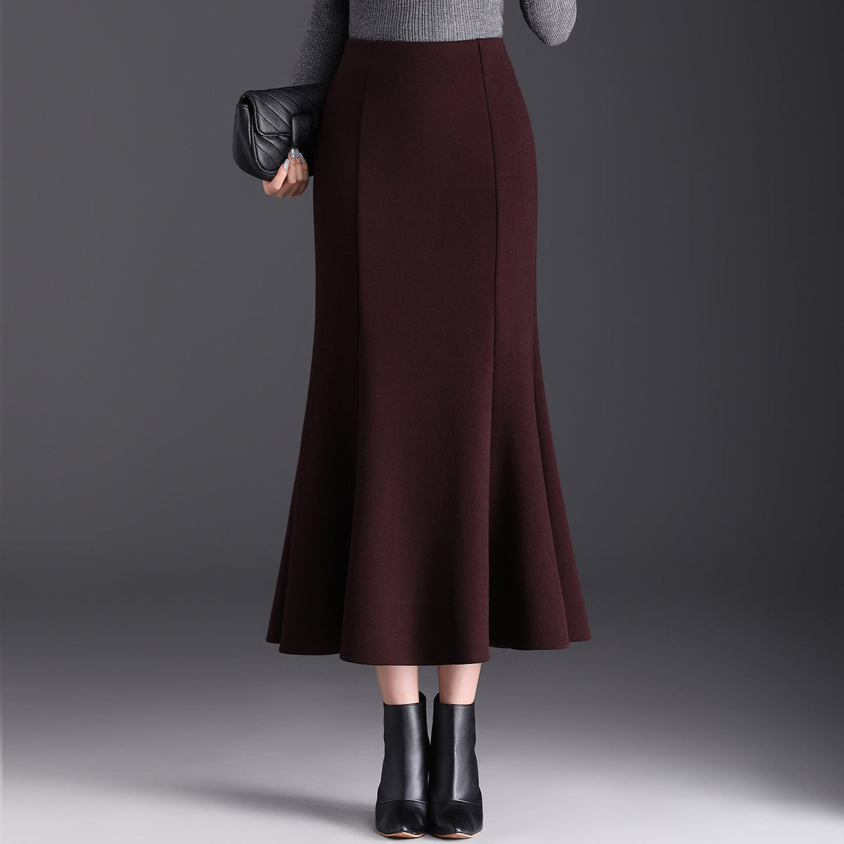 Women's Midi Flared Skirt