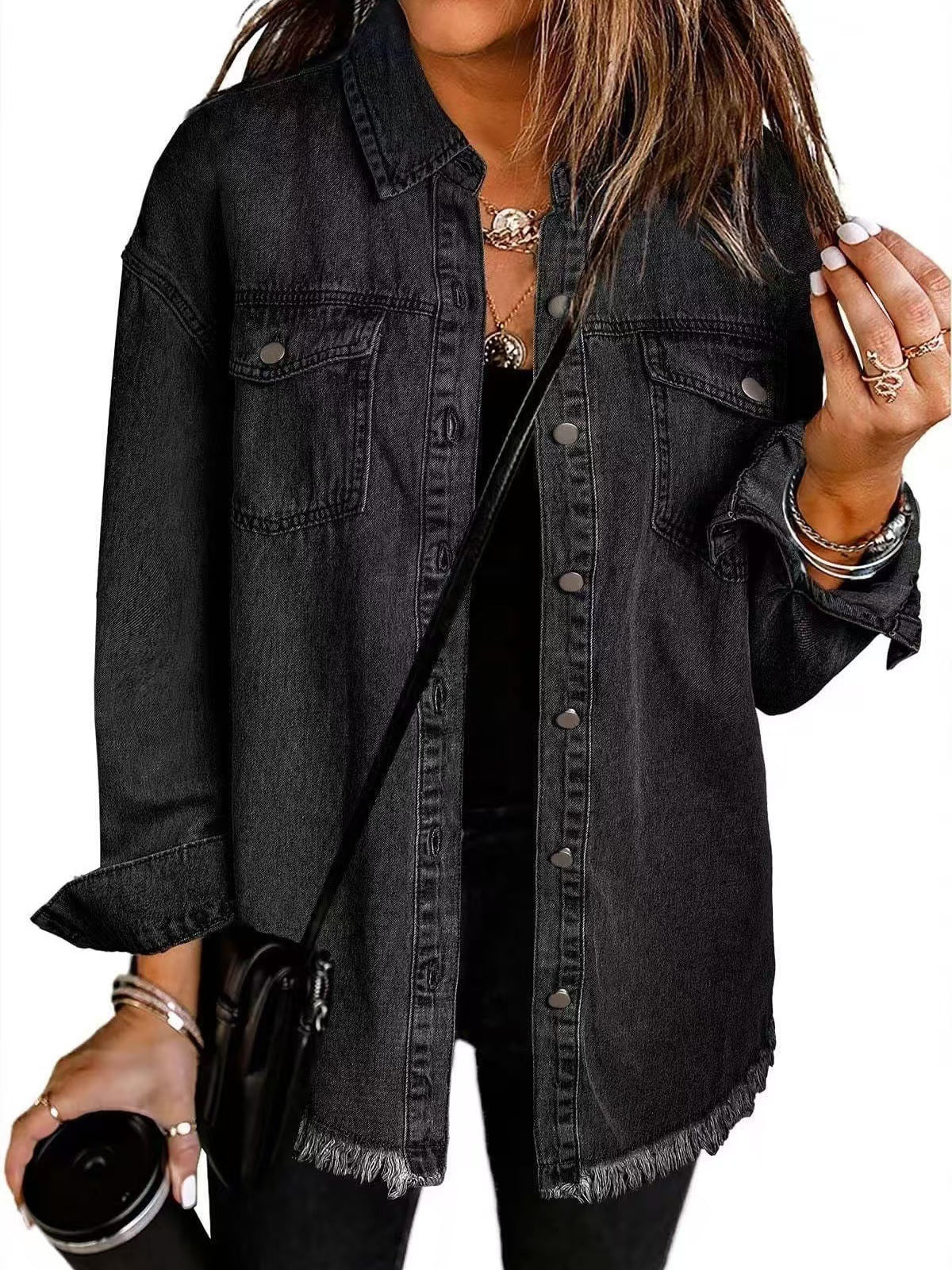 Women's Casual Button Down Jacket