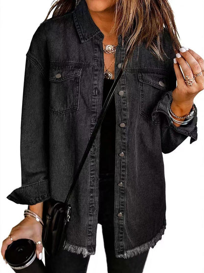 Women's Casual Button Down Jacket