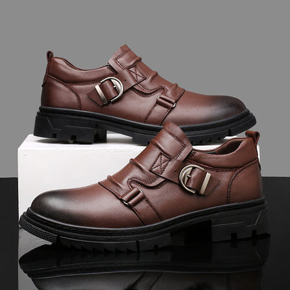 Ambrose Leather Monk Strap Shoes - Jack Hafford
