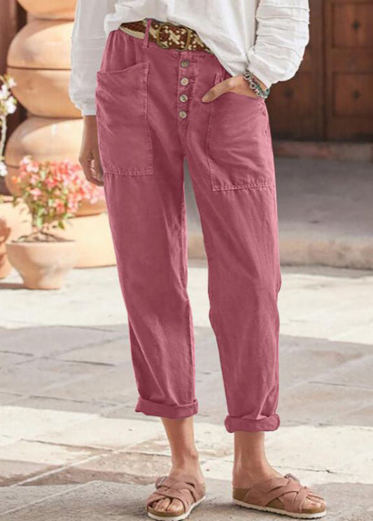 Women's High Waisted Straight Leg Trousers