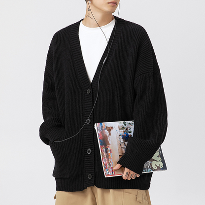 Lo-Fi Oversized Knit Cardigan - Jack Hafford