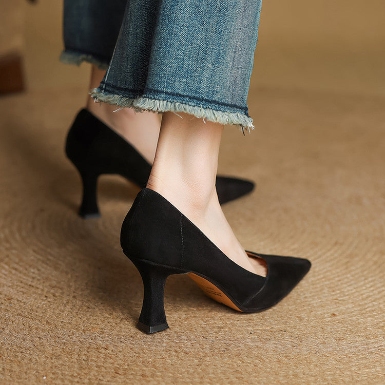Zyne Genuine Leather Heels