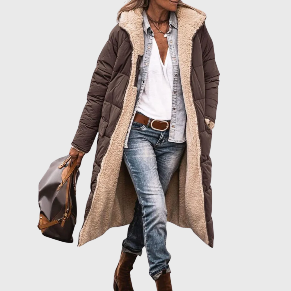 Reversible Puffer Coat Lined Water Resistant