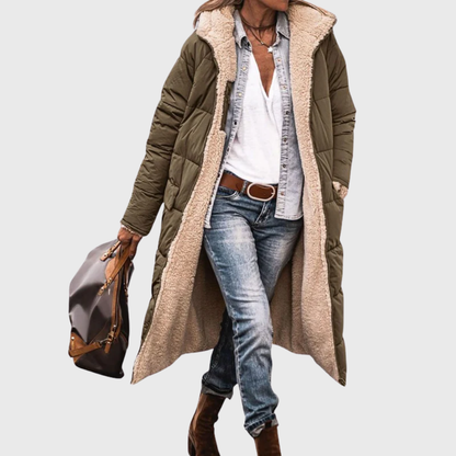 Reversible Puffer Coat Lined Water Resistant