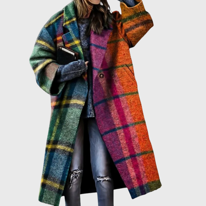 Women's Oversized Artistic Print Coat