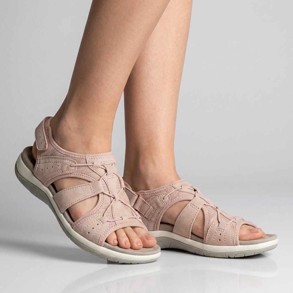 Orthopedic Sandals Adjustable Straps Cut-Out Design