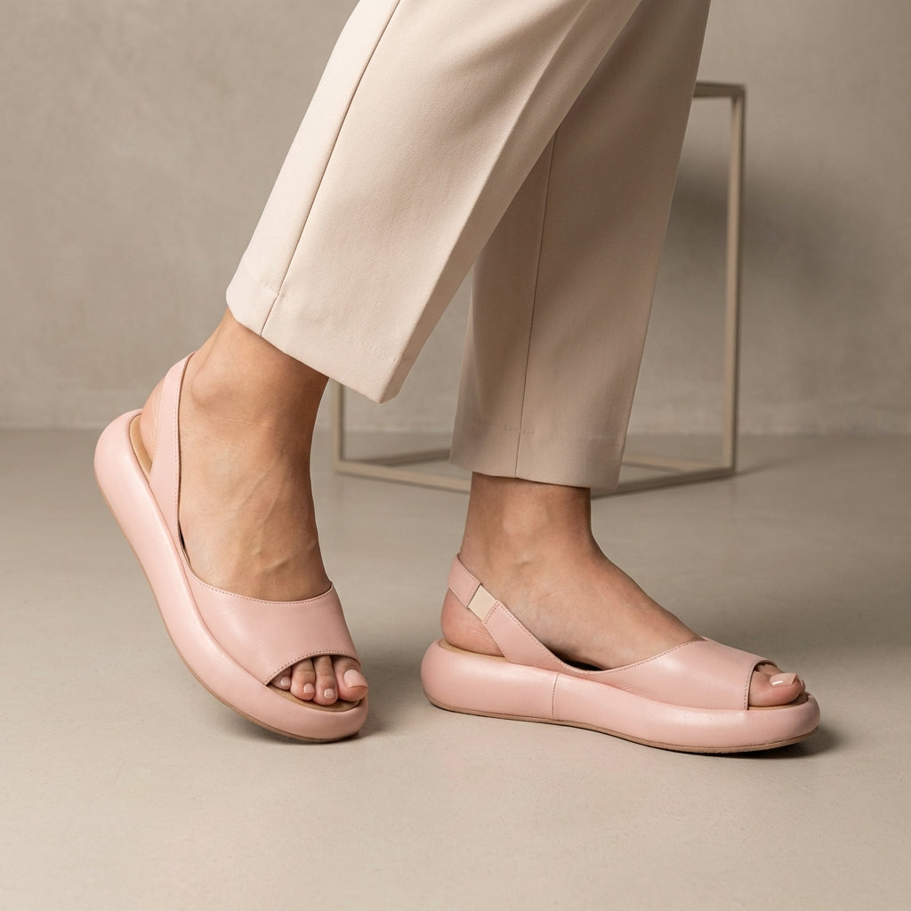 Women's Orthopedic Sandals Peep-Toe Slingback Cushioned Support