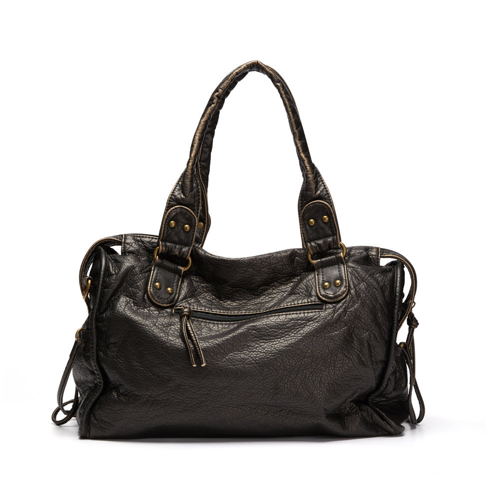 Rachel Women's Black Leather Handbag