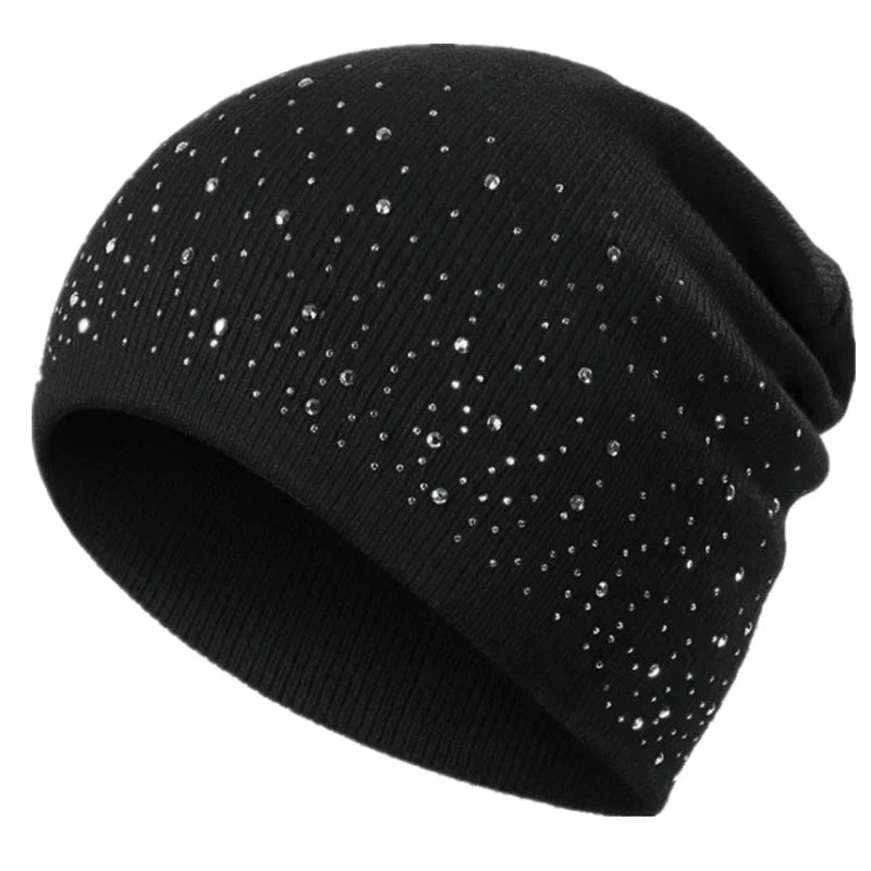 Women's Rhinestone Beanie