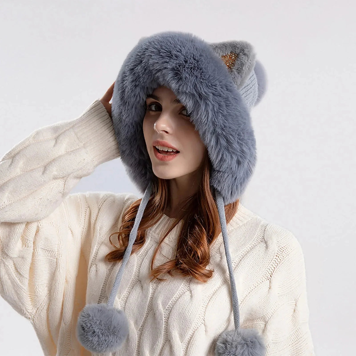"Snowpounce" Vegan Fur Hat Caliboot