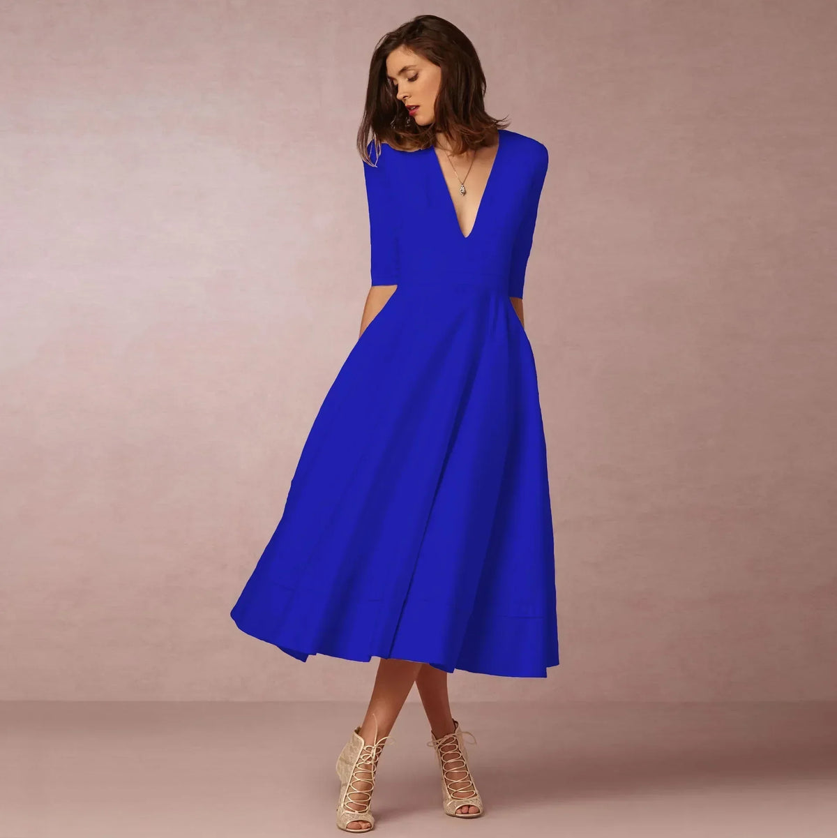 Valerisse | Women’s Elegant Flow Midi Dress
