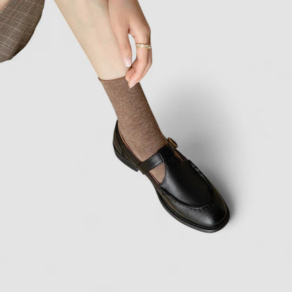 Women's Mary Jane Square-Toe Buckle Shoes