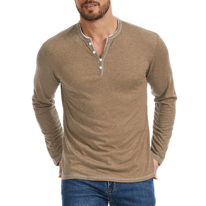 Men's Marcello Henley Long Sleeve Shirt