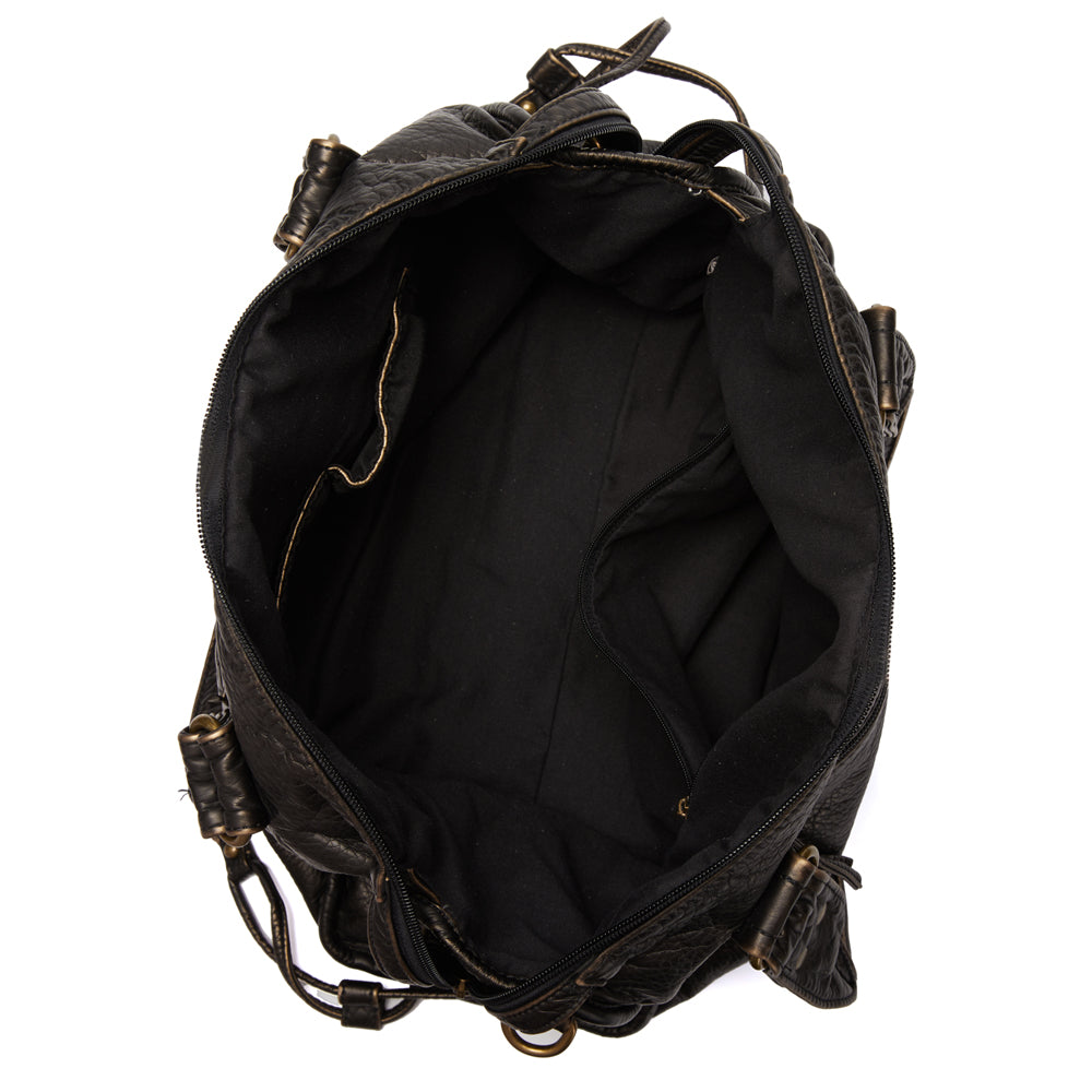 Rachel Women's Black Leather Handbag