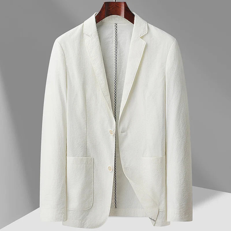 Mens Linen Blazer Marino Meadow