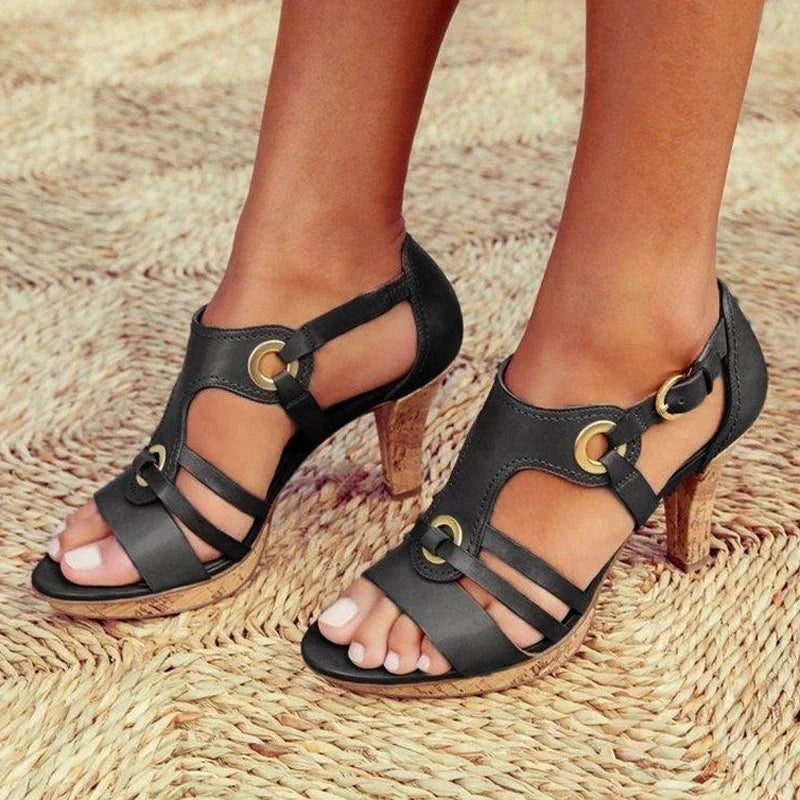 Women's Strappy Block Heels