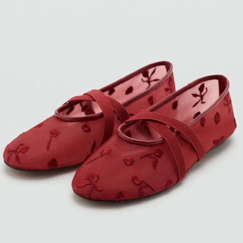 Women's Floral Ballet Flats