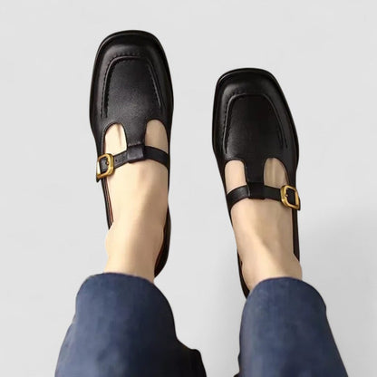 Women's Low Block Heel Mary Jane Shoes