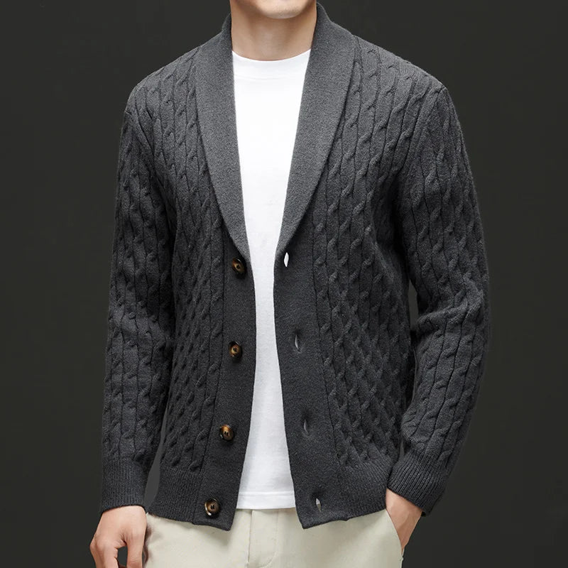 Finnegan Wool Blend Cardigan - Jack Hafford